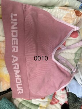 Under Armour Dusty Rose Pink Seamless Sports Bra 0010